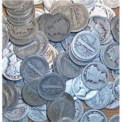 Huge Lot of 500 Mercury Dimes