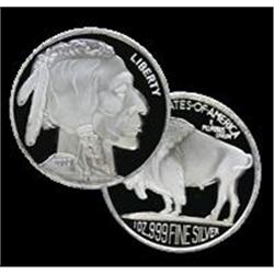 1 oz (.999) Fine Silver Round - (Buffalo)
