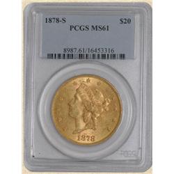 1878-S $20 Liberty MS61 PCGS