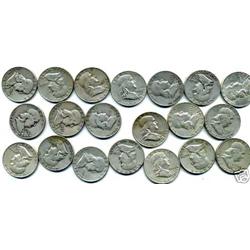 Roll of Franklin Half Dollars- 90%