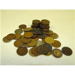 Lot of  80 Indian Head Pennies