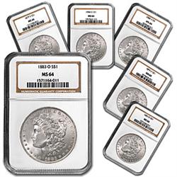 Ranom Date MS 64 Morgan PCGS-NGC