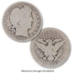 Group Of (3) Barber Half Dollars-