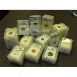 Lot of 100 Assorted Graded MS 69 Plus Coins