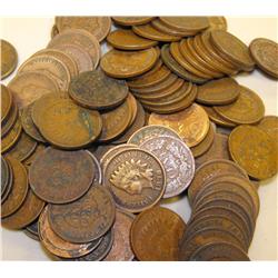 Lot of 50 Indian Head Pennies-ag-good