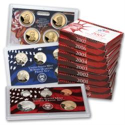 1992-2008 U.S. Mint Silver Proof Set Collection