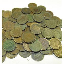 10 Indian Head Pennies-1900s-ag-fine