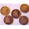 Image 1 : Lot of 5 Seated Liberty Dimes-