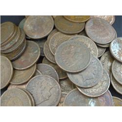 Lot of 150 Indian Head Pennies-goods