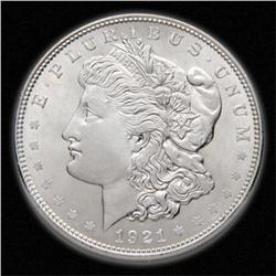 1921 BU Morgan Silver Dollar- Final Year