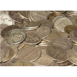 Lot of 100 Mercury Dimes-