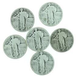 Lot of 10 Standing Liberty Quarters