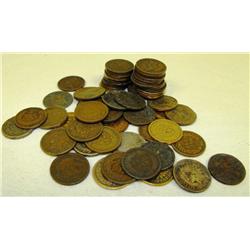 Lot of  80 Indian Head Pennies