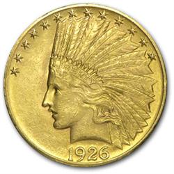 Random Date $ 10 Gold Indian Raw Coin