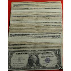 Lot of 20 Circulated Silver Certificates