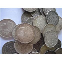 Lot of 15 Morgan Silver Dollars- Circulated-