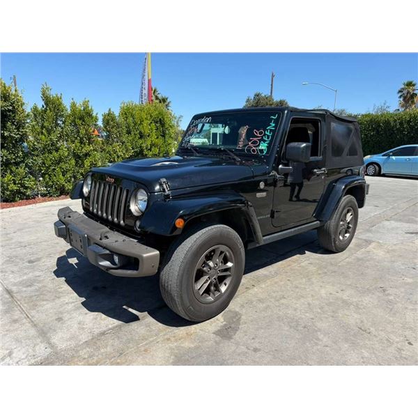 JEEP  WRANGLER 2016 O/S TITLE 2 DAYS