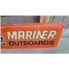 Image 3 : Mariner Outboards Dealer Sign, Orange with Logo 72 x 24" Lens off Lighted Sign