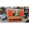 Image 1 : Mariner Outboards Illuminated Dealer Advertising Sign with Mariner Logo 60 x 72" Single Sided