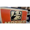 Image 2 : Mariner Outboards Illuminated Dealer Advertising Sign with Mariner Logo 60 x 72" Single Sided