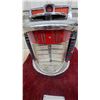 Image 8 : Vintage Rock-Ola Regis Model 1484 Wallbox Jukebox Selector, 1961, 120 Selections, Chrome and Red