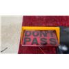 Image 2 : "Don't Pass" Red LED Warning Signal and Blue Pedestrian Walking Figure Signal Lens
