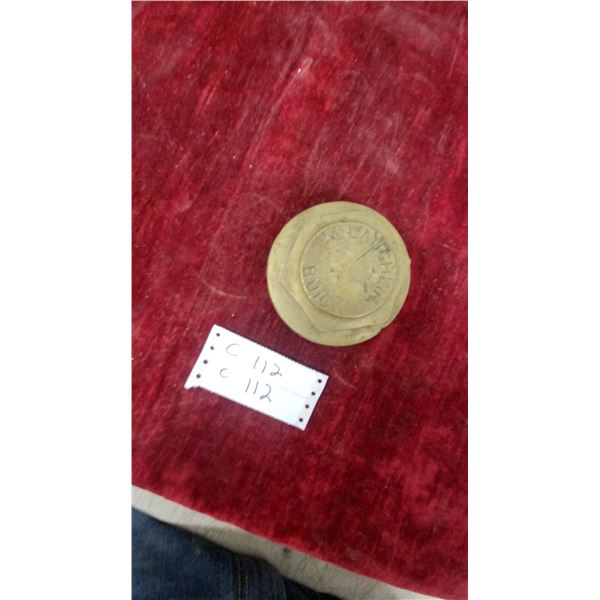 Vintage McLaughlin-Buick Brass Threaded Grease Cup Cap, Early 20th Century, 3-Inch Diameter