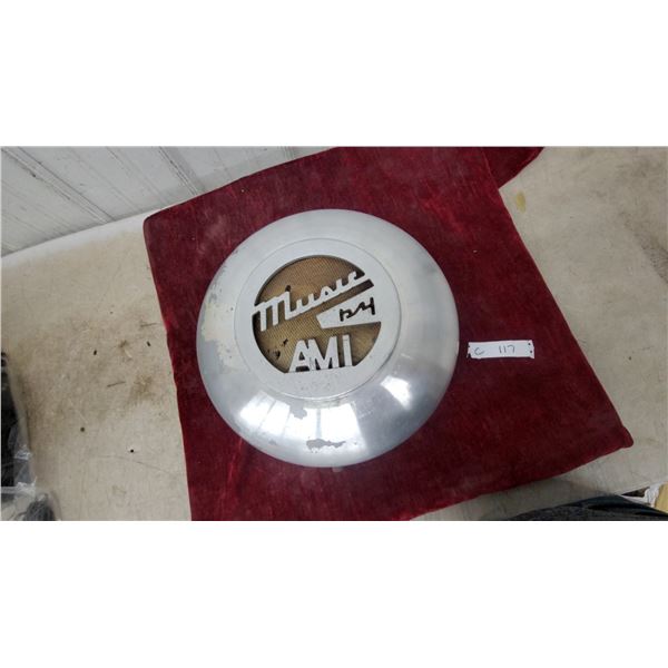Vintage 1940s-50s "Music by AMI" Jukebox Remote Wall Speakerwith Grille Cover 16" Diameter