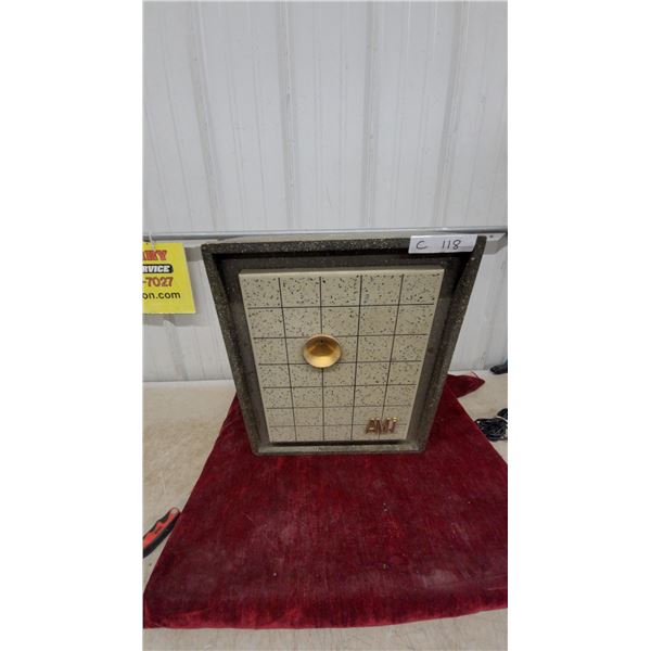 Vintage AMI Jukebox Auxiliary Wall Speaker with Speckled Cabinet and Brass Diffuser, Circa 1950s