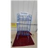 Image 1 : Winnipeg Free Press 3-Tier Blue Wire Newspaper Display Rack 39 x 17 x 14" with Metal Topper Sign