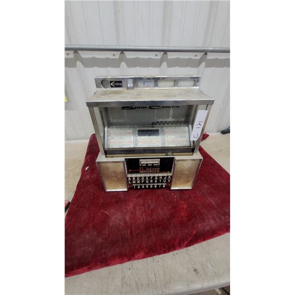 Seeburg Consolette Wallbox Jukebox Remote Selector Chrome Tableside Unit with Stereo Speakers
