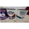 Image 2 : Vintage Anti-Freeze Cans Incl. Roco, Esso-Rad, Gly-Tex, and B/A Frost Cop, Set of 5 One Gallon No