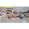 Image 3 : Mobiloil, Purity 99, White Rose, Roco Anti-Freeze and Shell X-100 Motor Oil Vintage Cans 1gallon 5x