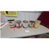 Image 5 : Mobiloil, Purity 99, White Rose, Roco Anti-Freeze and Shell X-100 Motor Oil Vintage Cans 1gallon 5x
