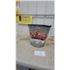 Image 1 : Vintage Red Indian Products Marathon Cup Grease Galvanized Metal Pail