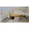 Image 2 : White Rose Vintage Hand-Pump Insecticide Sprayer with Amber Glass Jar, Motor Oil Cans Banks