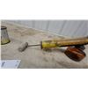 Image 3 : White Rose Vintage Hand-Pump Insecticide Sprayer with Amber Glass Jar, Motor Oil Cans Banks