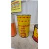 Image 3 : Shell Barbecue Starter 32 Fluid Ounce, Aeroshell Oil 80 and Quick-Mix Outboard Motor Oil Tin Cans