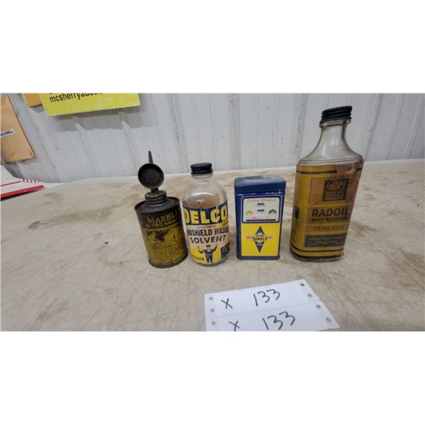 Vintage General Motors Products Radoil Rust Resisting Glass Bottle 1776309 and More