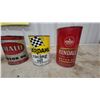 Image 2 : Vintage Motor Oil Cans: Kendall, Bardahl Racing, Amalie, and Phillips 66 ATF, Quart All