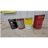 Image 6 : Vintage Motor Oil Cans: Kendall, Bardahl Racing, Amalie, and Phillips 66 ATF, Quart All