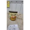 Image 1 : Vintage Jack & Jill Brand Peanut Butter Tin Pail with Wire Handle and Lid, Loblaw Groceterias