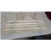 Image 1 : White Rose Petroleum Products for the Farm Wooden Advertising Yardsticks, Set of 5