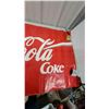 Image 2 : Vintage "Enjoy Coca-Cola Coke" Advertising Banner Sign, Circa Late 1970s to Early 1980s 32 x 72"