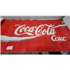Image 3 : Vintage "Enjoy Coca-Cola Coke" Advertising Banner Sign, Circa Late 1970s to Early 1980s 32 x 72"
