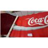 Image 4 : Vintage "Enjoy Coca-Cola Coke" Advertising Banner Sign, Circa Late 1970s to Early 1980s 32 x 72"