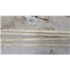 Image 7 : 4x White Rose Yard Measuring Sticks N.O.S.