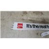 Image 2 : Vintage Coca-Cola "It's the Real Thing" Advertising Trim Strip Panel Metal Sign 1970s 2.6 x 19"