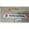 Image 3 : Vintage Coca-Cola "It's the Real Thing" Advertising Trim Strip Panel Metal Sign 1970s 2.6 x 19"