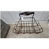 Image 3 : Vintage Metal Wire 8 Oil-Bottle Service Man Carrier with Coiled Spring Handle